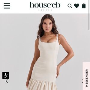 House of CB Amore dress in ivory size M